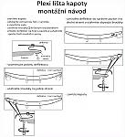 Plexi li�ta p�edn� kapoty BMW X5 E53