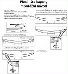 Plexi li�ta p�edn� kapoty BMW X5 E53