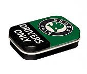 Plechov� krabi�ka s mentolkami Mint Box �koda - Drivers Only