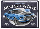 Retro cedule - Ford Mustang 1969