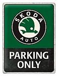 Retro cedule - �koda - Parking Only