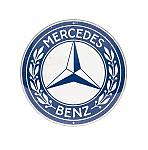 Retro kulat� cedule - Mercedes-Benz 35cm