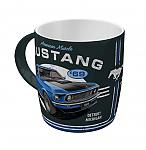 Retro keramick� hrnek Ford Mustang 1969 Mach 1 Blue