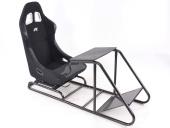 Sportovn sedaka + rm pro hern konzoli / volant, ern