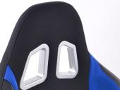 Sportovn� seda�ka + r�m pro hern� konzoli / volant, �erno-modr�