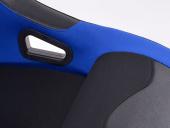 Sportovn� seda�ka + r�m pro hern� konzoli / volant, �erno-modr�