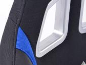 Sportovn� seda�ka + r�m pro hern� konzoli / volant, �erno-modr�