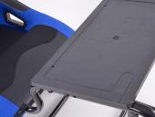 Sportovn� seda�ka + r�m pro hern� konzoli / volant, �erno-modr�