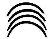 Lemy blatn�k� Mercedes CLK W208, 2-dv��. , �ern� mat