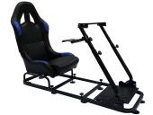 Seda�ka s r�mem pro hern� konzoli, volant - ko�enka, �erno-modr�