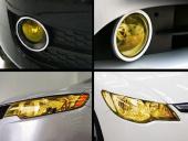 Folie na sv�tlomety - �lut�, 100x30cm