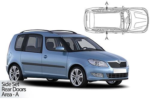 Slune�n� clony CarShades �KODA Roomster, 5-dv��.