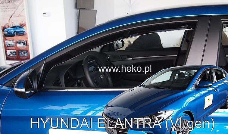 Deflektory-ofuky oken Hyundai Elantra VI pedn