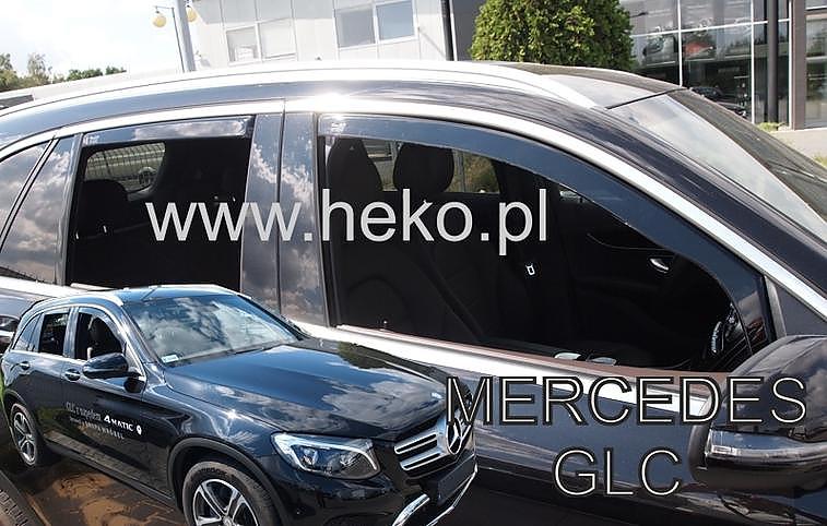 Deflektory-ofuky oken Mercedes GLC X253 p�edn� + zadn�