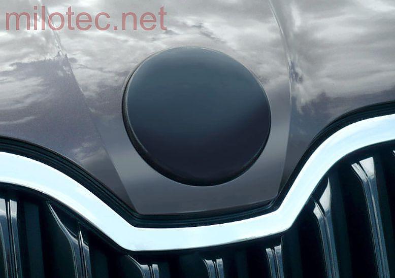 Kryt embl�mu p�edn�/zadn� �koda - �ern� metal�za