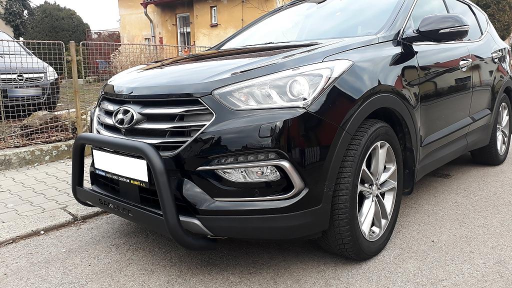 Nerezov� p�edn� ochrann� r�m Hyundai Santa-Fe III, 63mm