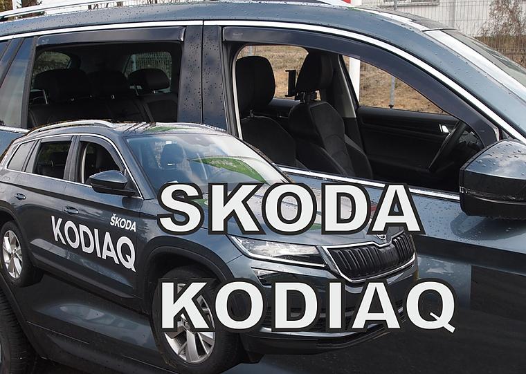 Deflektory-ofuky oken koda Kodiaq - pedn+zadn