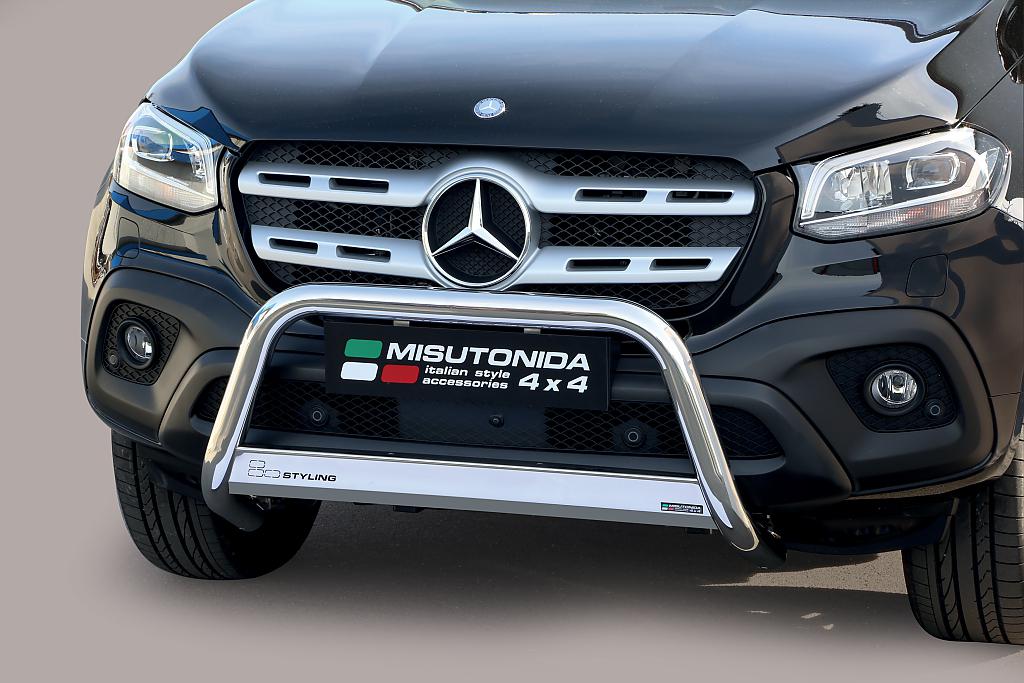 Nerezov pedn ochrann rm Mercedes X Class, 63mm