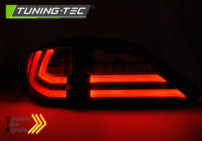 Zadní LED světla Lexus RX III 350 červené / čiré