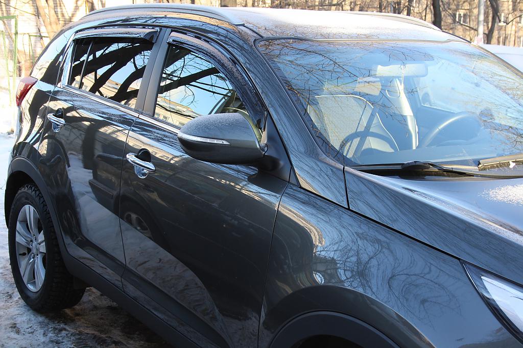 Deflektory - ofuky oken KIA SPORTAGE III - velké - Spoilercentrum ...