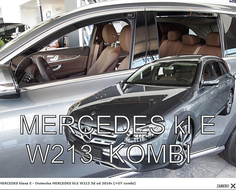 Deflektory-ofuky oken Mercedes E W213 4D  combi - pedn+zadn
