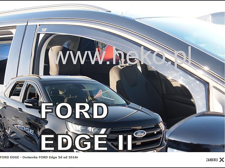 Deflektory-ofuky oken Ford Edge - p�edn�