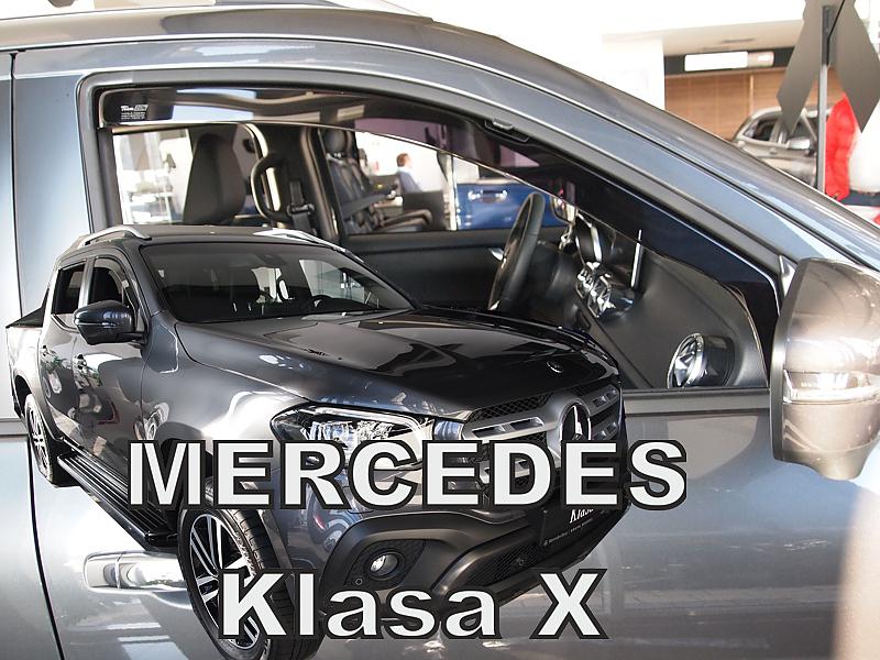 Deflektory-ofuky oken Mercedes X - pedn