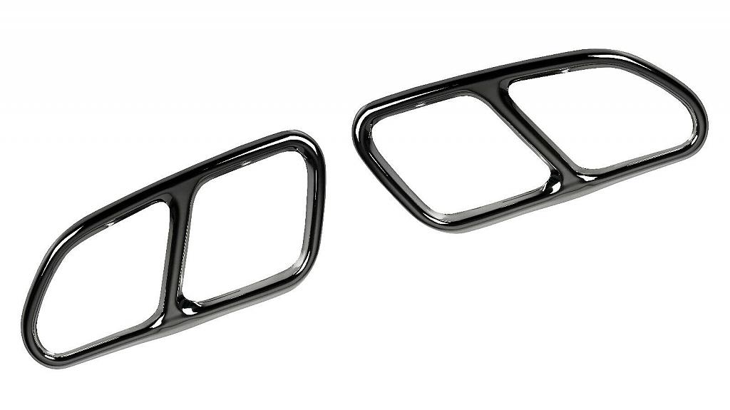 Nerez chrom dvojit koncovky vfuku Volvo XC60 facelift