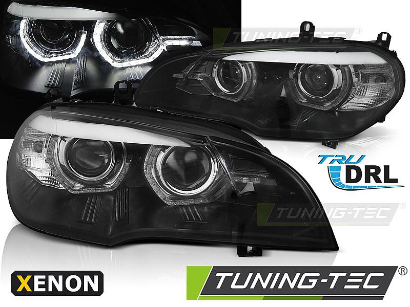Pedn svtla xenon D1S 3D LED DRL BMW X5 E70 ern