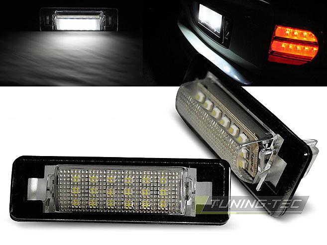 LED osvtlen registran znaky Mercedes W210, W202