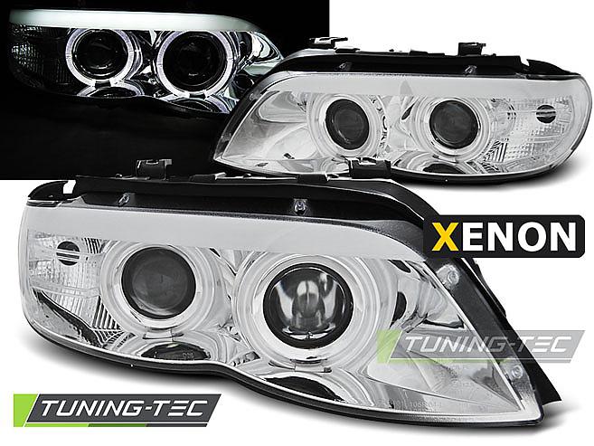Pedn svtla angel eyes BMW X5 E53 xenon D2S chrom
