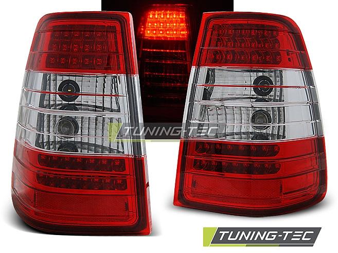 Zadn� sv�tla LED Mercedes-Benz E W124 kombi �erven�/chrom