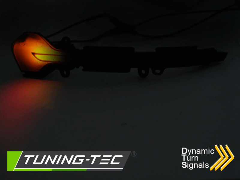 LED dynamick� blinkry bo�n� do zrc�tek SEAT LEON / IBIZA / ARONA, kou�ov� sklo