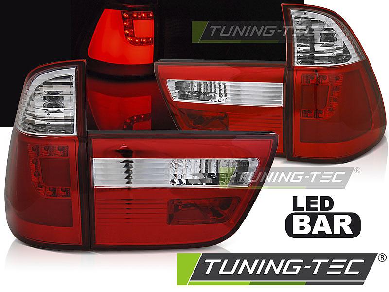LED zadn svtla BMW X5 E53 erveno-bl