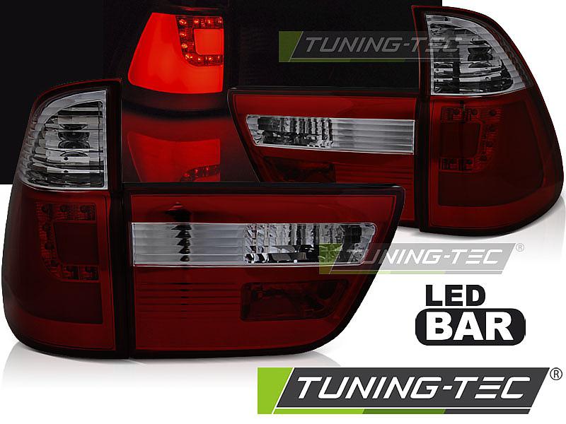 LED zadn svtla BMW X5 E53 erveno-kouov proveden