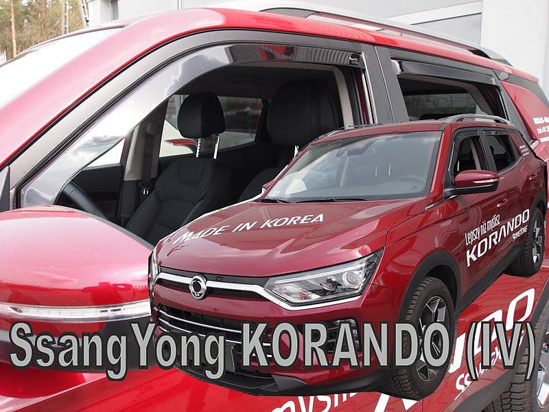 Deflektory-ofuky oken Ssangyong Korando IV + zadn