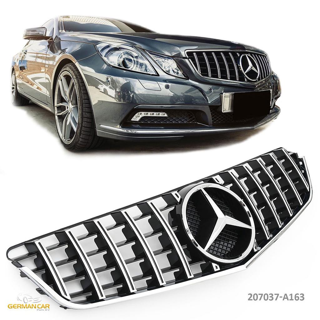 Sportovn maska Mercedes W207 AMG GT Look, ern-chrom