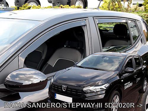 Deflektory-ofuky oken Dacia Sandero / Stepway III 5dv.
