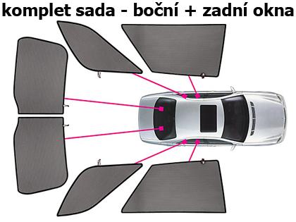 Slune�n� clony CarShades �koda Rapid Sedan, 5dv��.