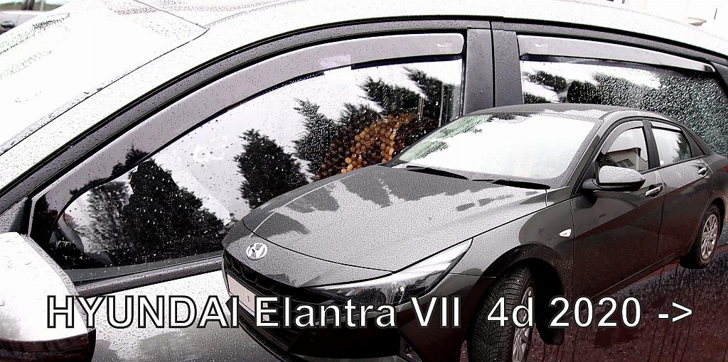 Deflektory-ofuky oken Hyundai Elantra VII 4dv. (+ zadn)