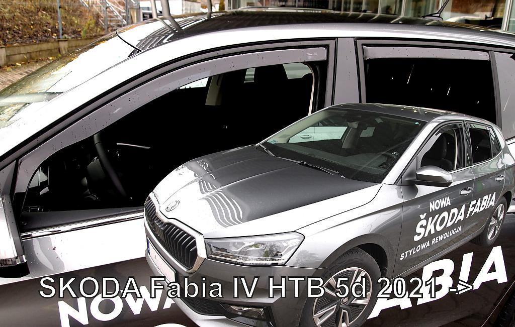 Deflektory-ofuky oken koda Fabia htb IV 5dv. (+ zadn)