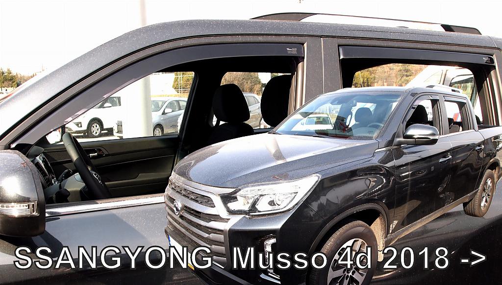 Deflektory-ofuky oken Ssangyong Musso 4dv. (+zadn)