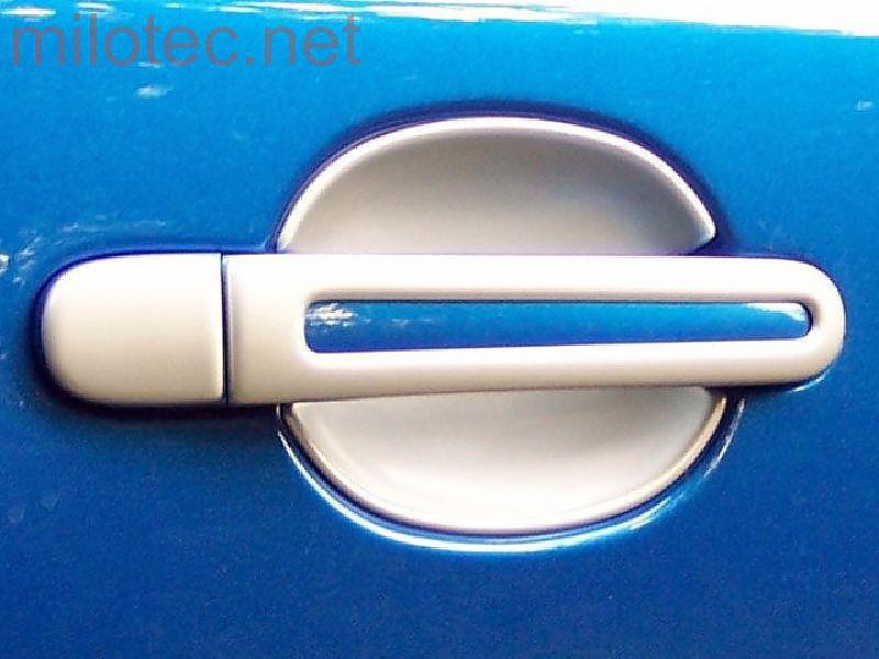 Kryty pod kliky dve koda - stbrn - 4 ks