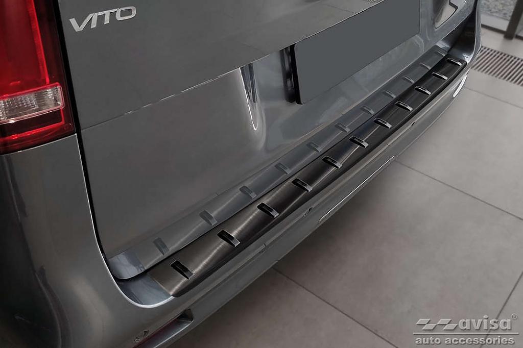Rear Bumper Protection Mat - Matte Black For Mercedes Vito / V-Class W447 (2014+)