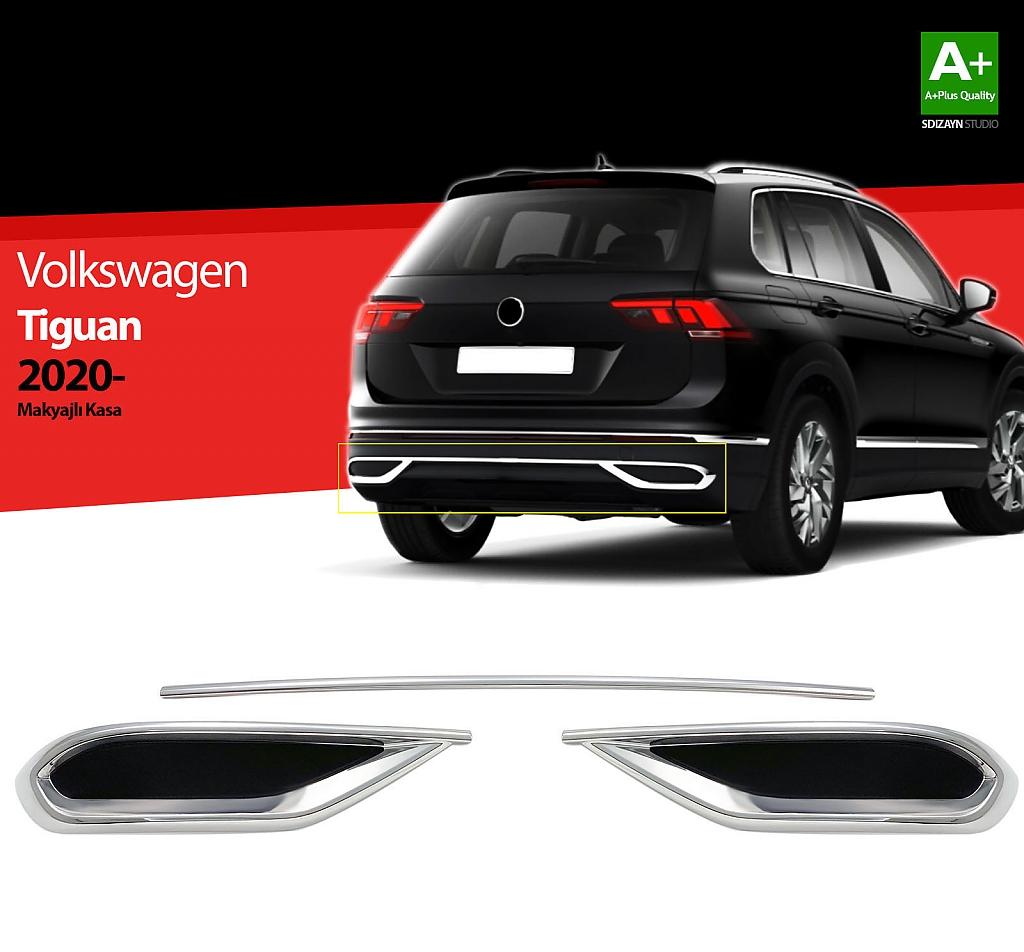 tuning-art BL900 Ladekantenschutz mit Abkantung passend für VW Tiguan 2