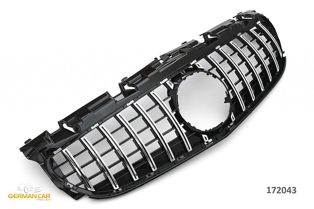 Sportovn maska Mercedes SLC-Class R172 PANAMERICANA GT LOOK - ern lesk/chrom