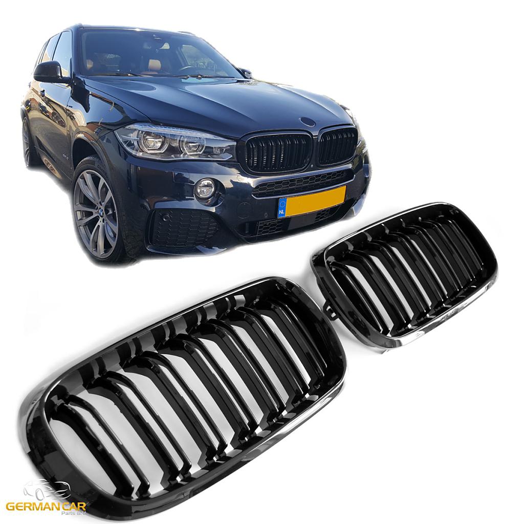 Maska-ledvinky pro BMW X5 F15/X6 F16 - ern lesk, dvojit ebra