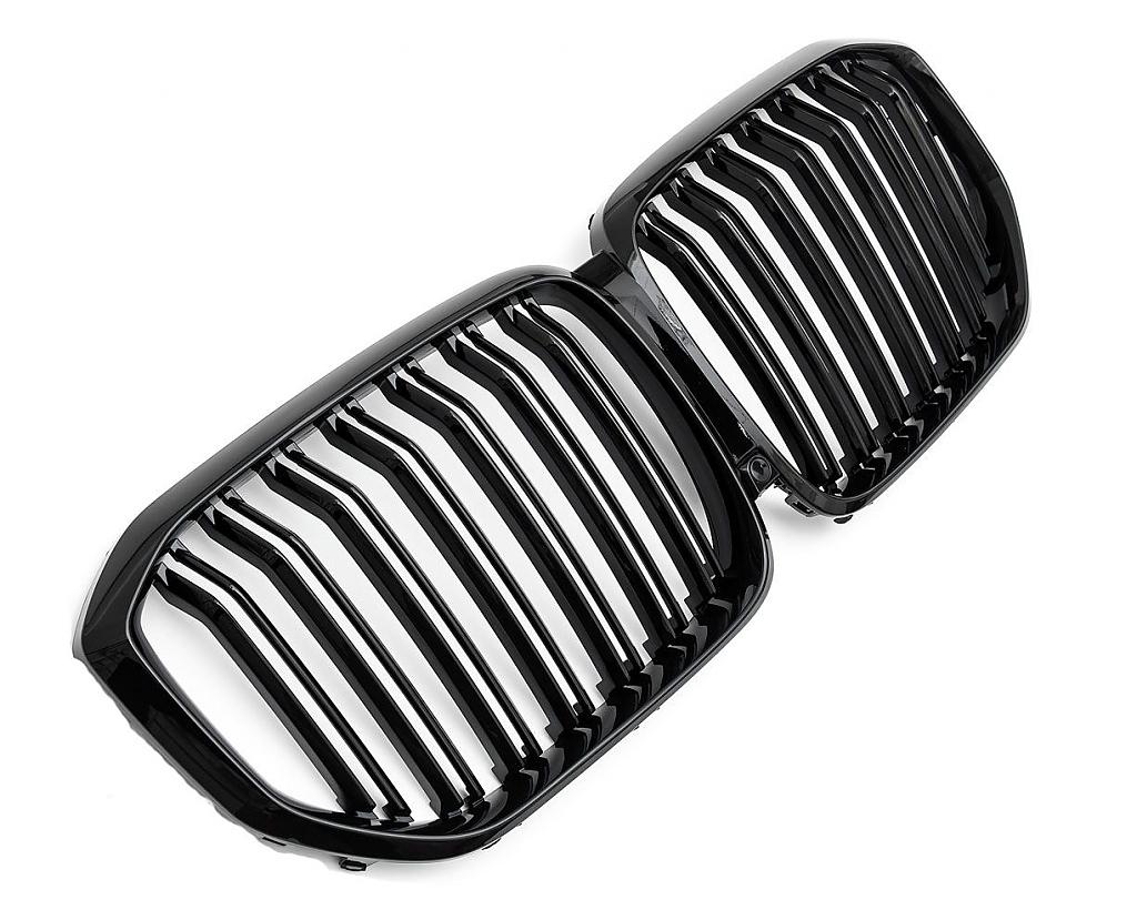 Maska-ledvinky pro BMW X5 G05 - ern lesk, dvojit ebra
