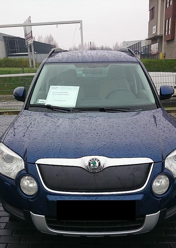 Zimn� clona masky chladi�e �koda Yeti - spodn�