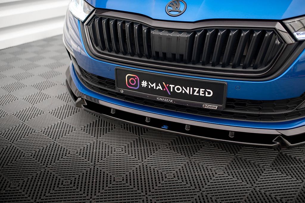 Octavia Spoiler Přední spoiler nárazníku V.1 Škoda Octavia IV Sportline ...